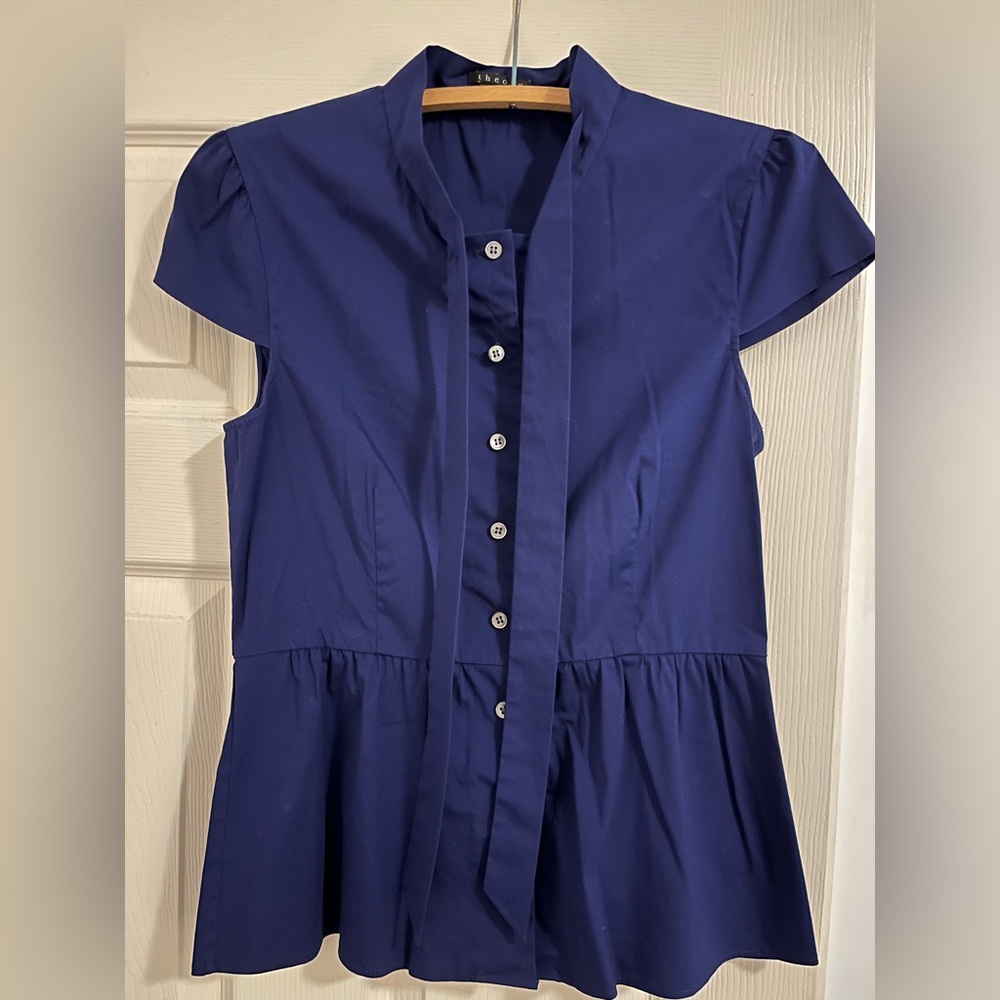 Theory Dark Blue/Purple Blouse